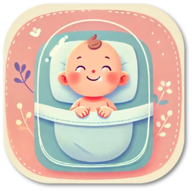 feliz con el amor de sus padres y sus doctores